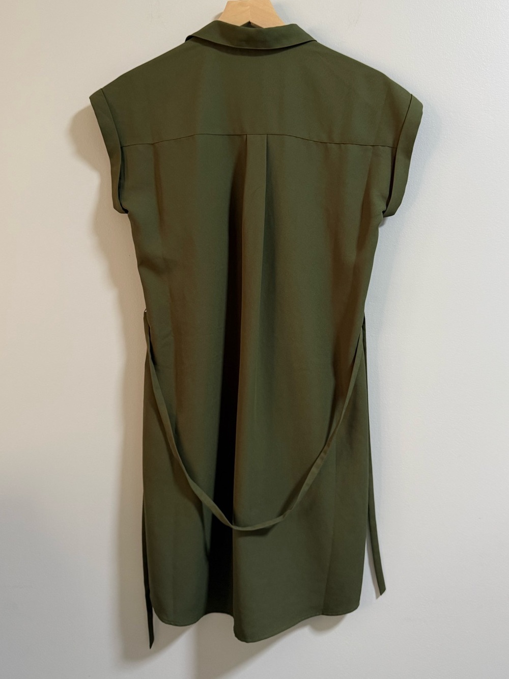 Express Olive Utility Shirt Dress - Picture 6 of 6